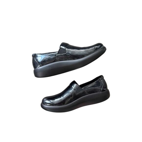 Alegria Womens Black Elly Pewter Fields Metallic Slip On Shoes Size 38 - Picture 5 of 6